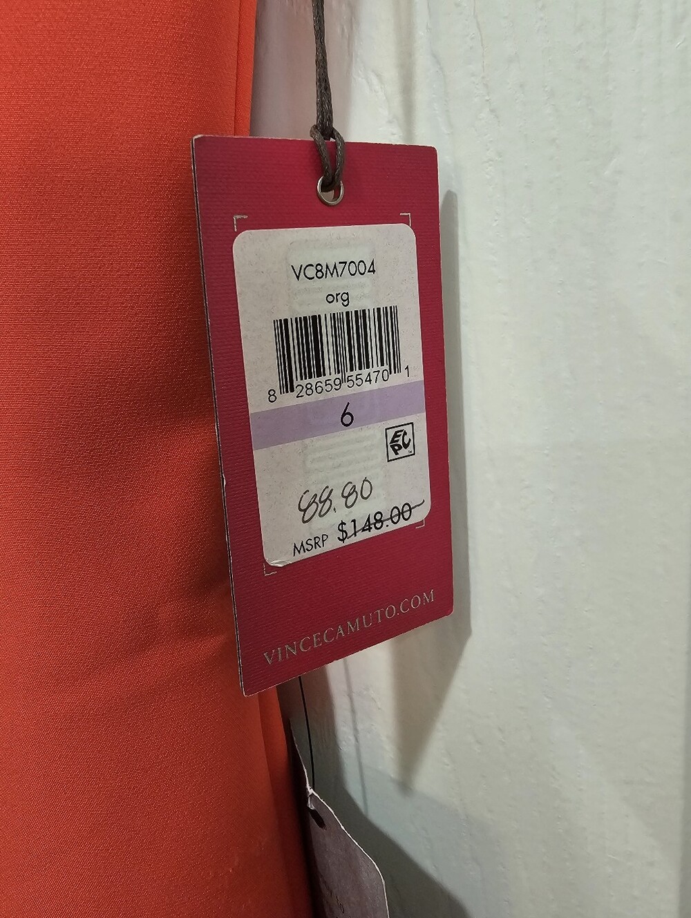 Vince Camuto Coral Ruffle High-Low Faux Wrap Dress - Picture 6 of 11